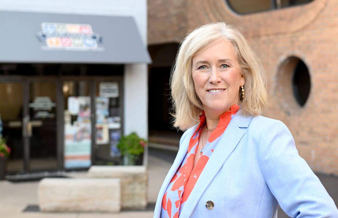 Downtown State College Improvement District’s new retail and commercial business advocate Kendra Kielbasa poses for a photo outside of the DSCID office on Tuesday, Sept. 3, 2024.