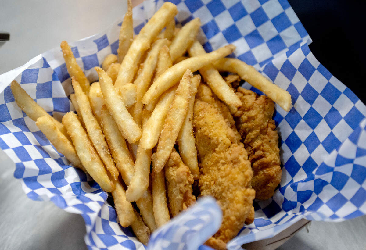 Chicken fingers and fries from the Coaly’s Chicken stand in Beaver Stadium on Saturday, Sept. 7, 2024.