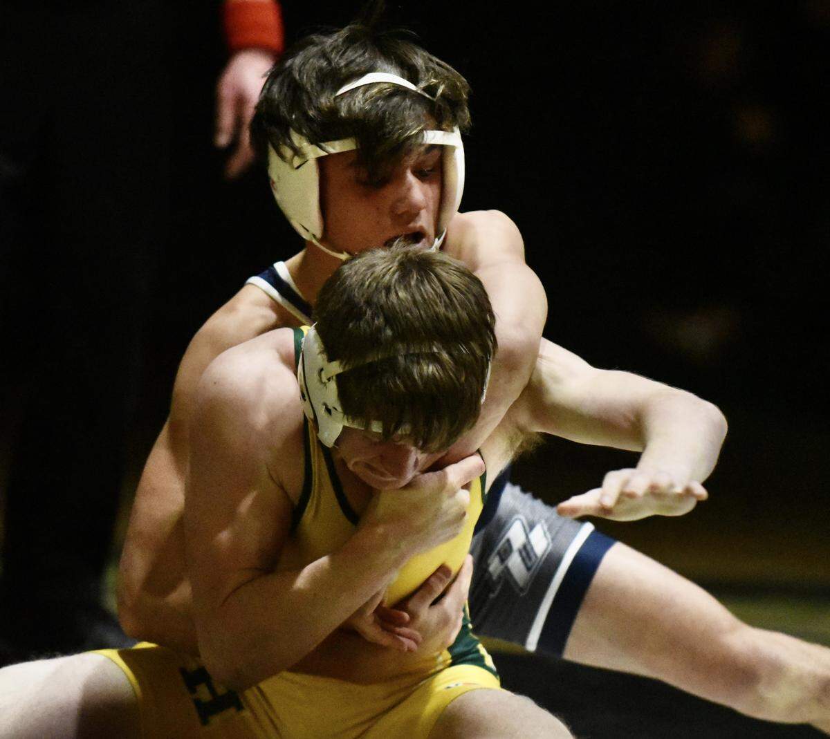Philipsburg-Osceola’s Chase Chapman earned a major decision over Forest Hills’ Garet Connor at 138 pounds on Tuesday in the District 6 Class 2A Dual Meet Tournament. It was the sixth major decision of the year for Chapman.