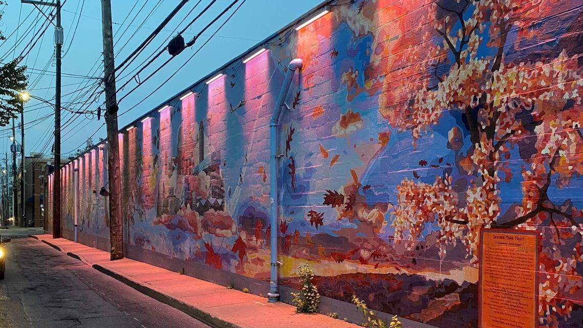 A new part-time pedestrian walkway on Calder Way in downtown State College will feature a lighting attraction.