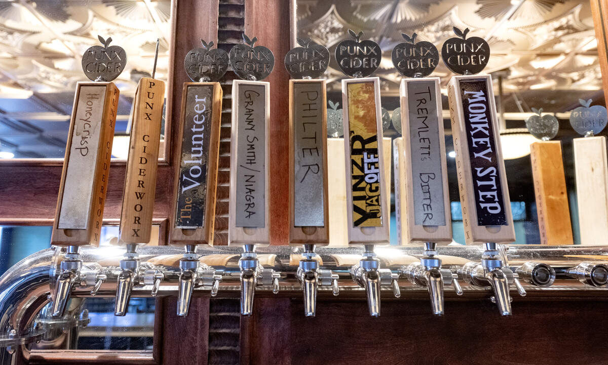 Punx Cider Worx ciders on tap at The Press Cider and Craft Beverage Taphouse at 113 Hiester St. in downtown State College.