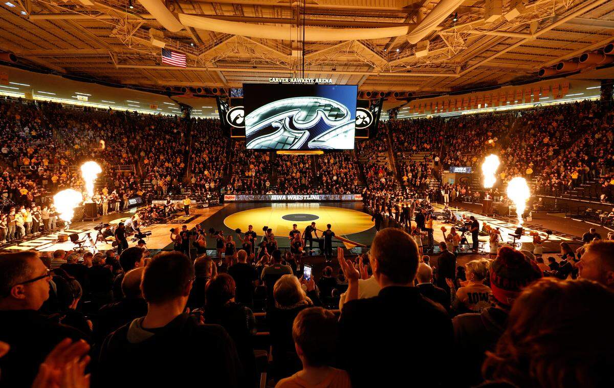 The No. 2 Penn State wrestling team travels to soldout Carver-Hawkeye Arena Friday to take on the top-ranked Hawkeyes.