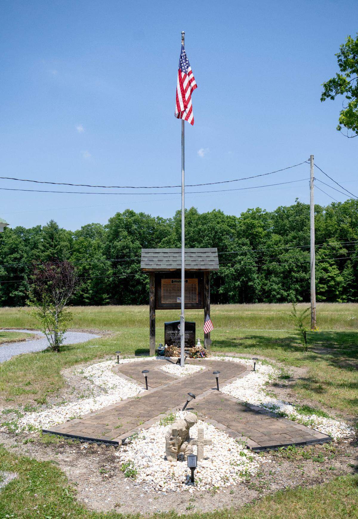 A memorial for Andrew Jodon and other veterans of Burnside Township is located at Burnside Township Community Park.