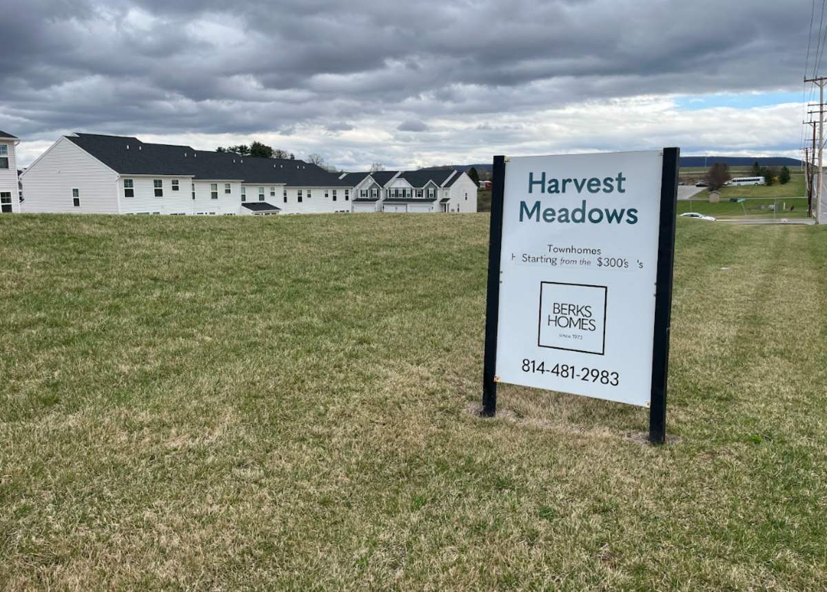 The Harvest Meadows housing complex, located along Fillmore Road near the State College Regional Airport.