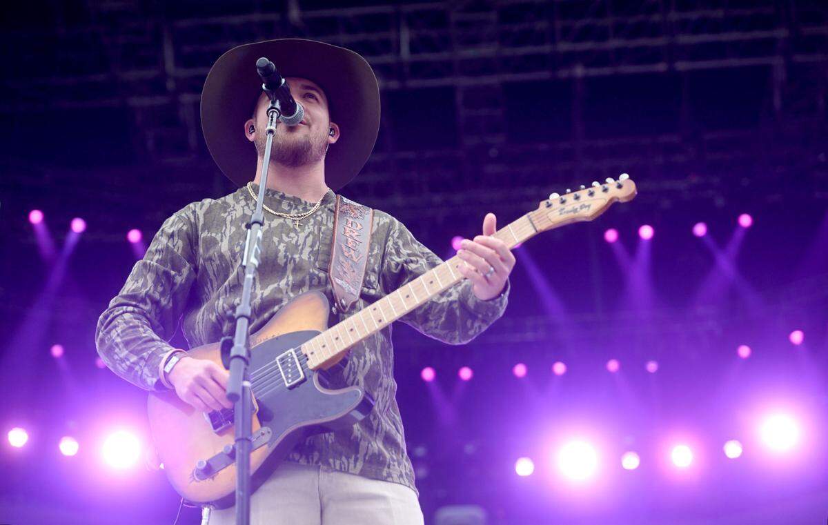 Drew Parker performs at Beaver Stadium before Luke Combs on Saturday, April 27, 2024.