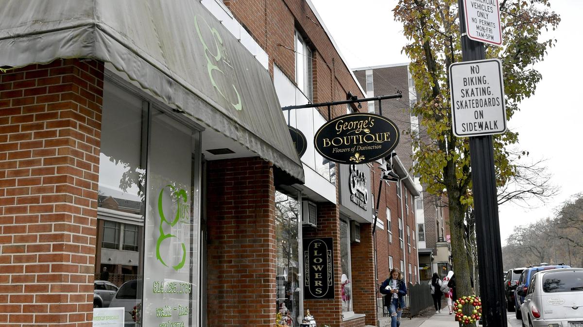 The buildings on East College Avenue and Hetzel Street are set to be demolished this fall, to ready the area for a new 12-story high rise.