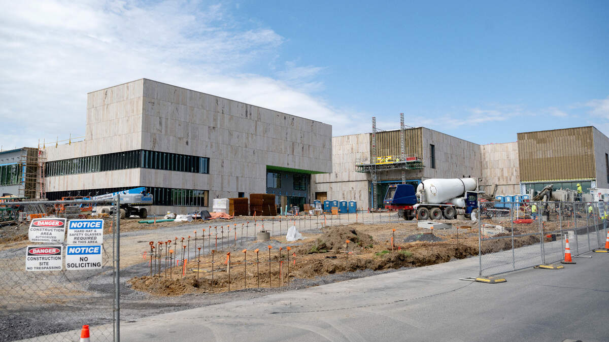 Construction continues for the new Palmer Museum of Art on Tuesday, May 9, 2023.