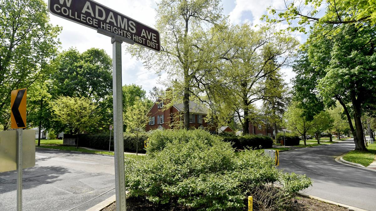 Streets in the College Heights neighborhood, like along West Adams Avenue, are designed to not allow drivers to cut through the neighborhood to avoid Atherton Street.