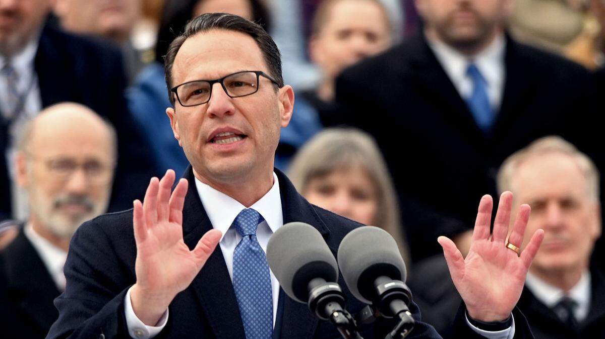 Pennsylvania Gov. Josh Shapiro entered office in January in a time of relatively flush coffers.