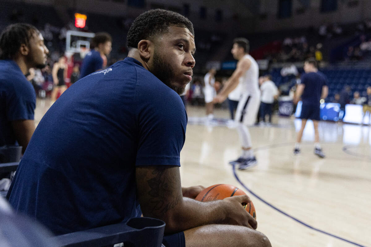 Penn State guard Myles Dread (2) sits on the bench before a game between Penn State and Purdue at The Palestra on Jan. 8 in Philadelphia.