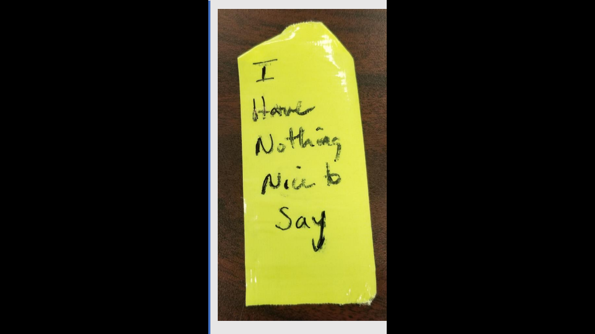 The teacher said she was “joking” when she placed tape over the student’s mouth.