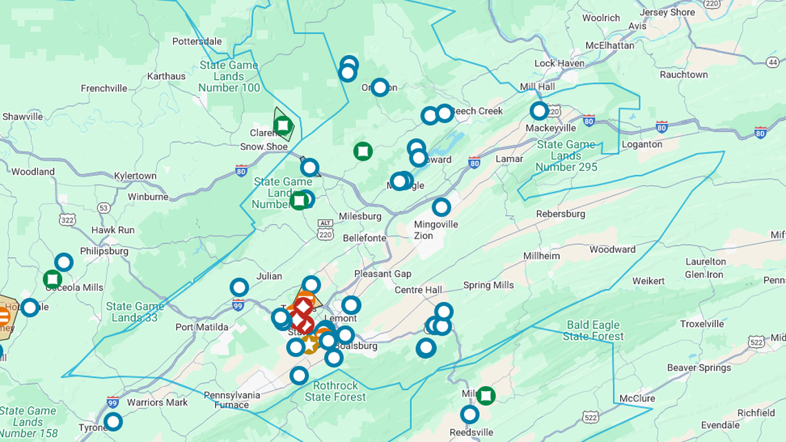 Thousands lost power in Centre County after severe storm moved through area
