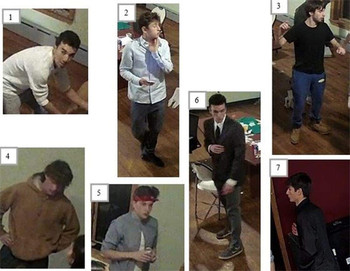 Police released photographs of men they say were observed taking an unconscious, intoxicated female from inside 329 E. Prospect Ave and leaving her on the sidewalk of an adjacent property.