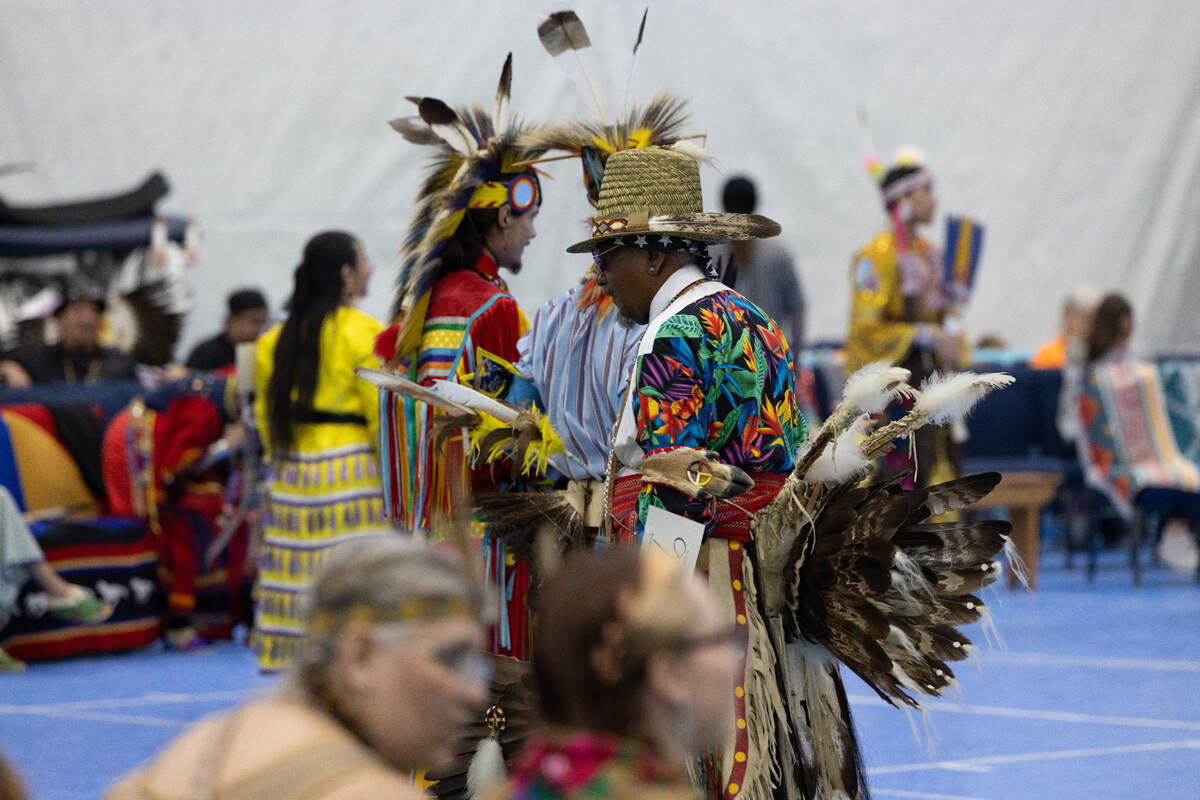 Dancers at the Penn State 2025 Powwow on March 29, 2025 at C3 Sports Complex.