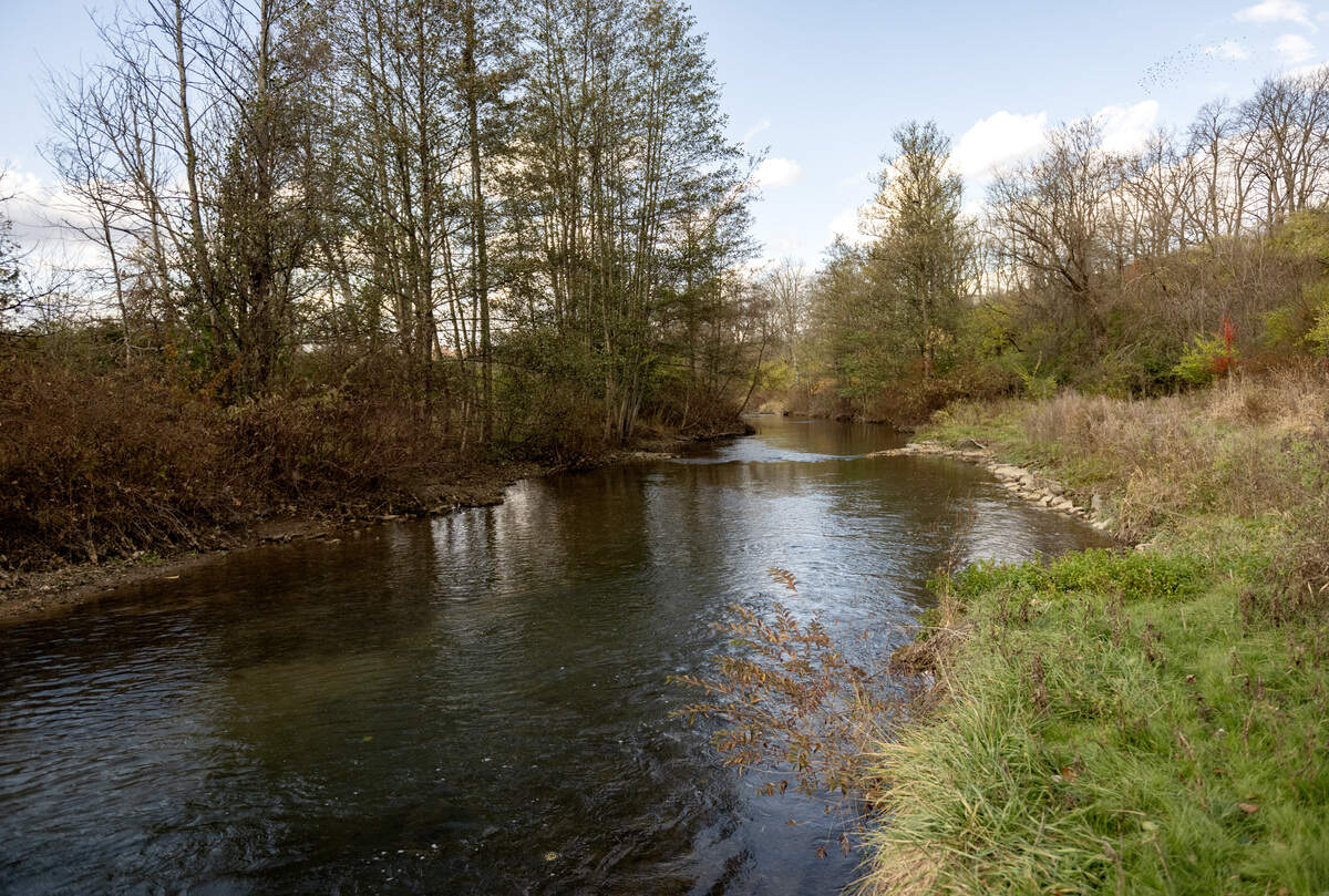 This portion of Spring Creek along Trout Road was dedicated to veterans for fly-fishing, a longtime dream of the late Gerald F. “Doc” Clair.