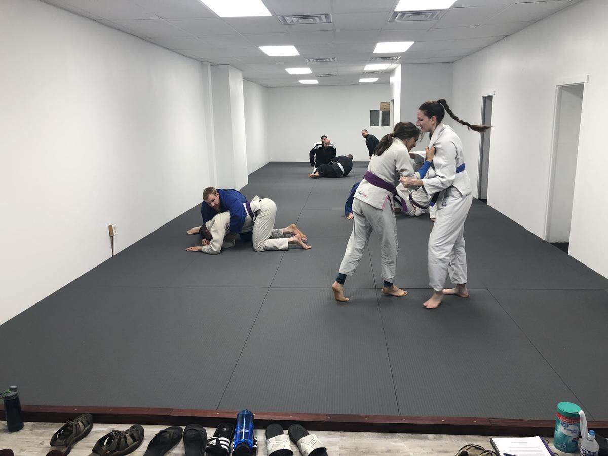 Brazilian jiu-jitsu class at Raptor Academy of Martial Arts in Bellefonte.