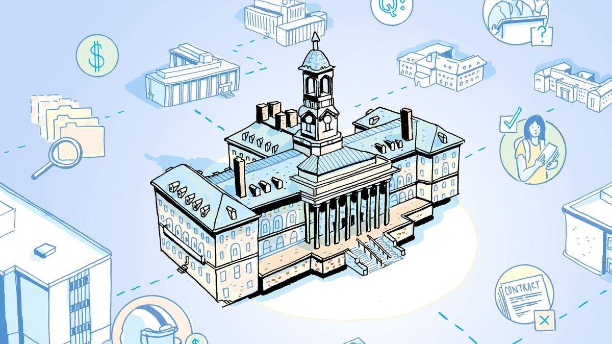 Penn State Transparency Tracker illustration