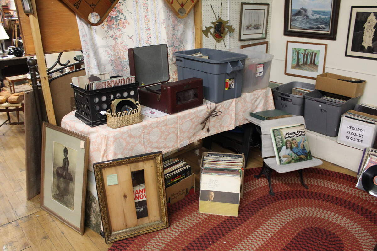 Records for sale at The Great Mish Mosh on March 12, 2026.
