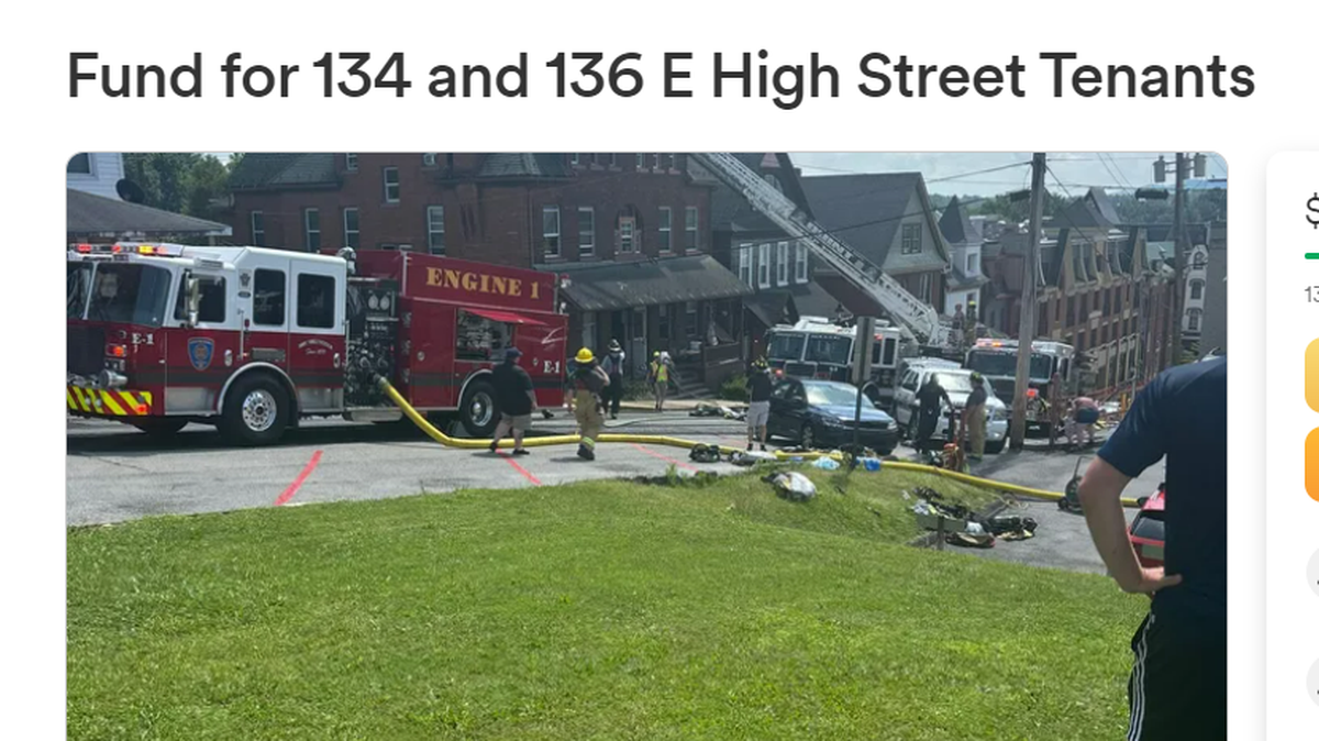 A GoFundMe campaign has been started for residents displaced in a Friday afternoon fire.