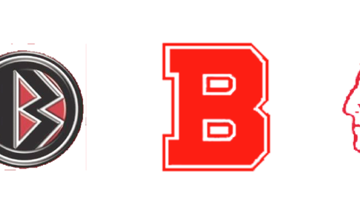 School district Athletic Director Deb Moore said Bellefonte athletics will be defined by three emblems — a red block letter “B” as its main symbol, a red “Indian head” with a headdress as its secondary logo, and a new secondary figure for the football team of a “B” with feathers attached to it that Moore called a “dreamcatcher.”