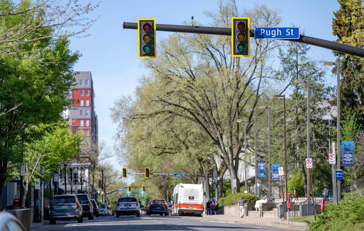Traffic lights on College Avenue in downtown State College were not working on Wednesday after a severe storm on Tuesday night.
