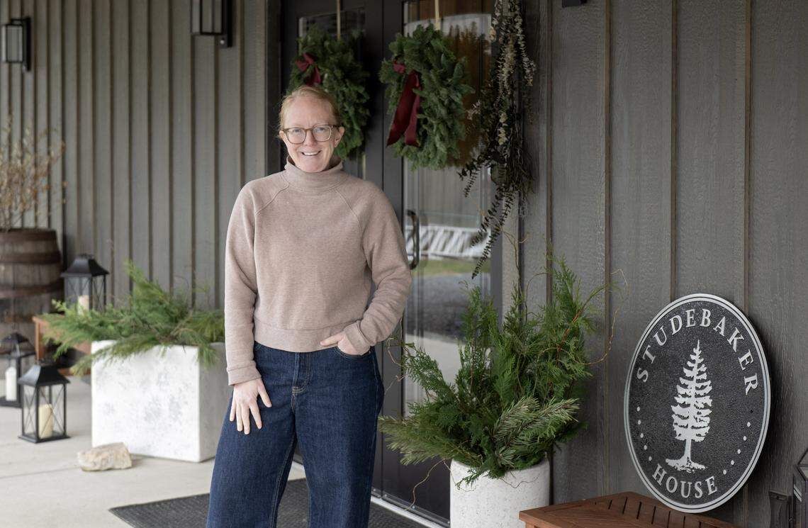 Chrstine Wenner of the Studebaker House is pictured on Wednesday, Dec. 10, 2025. 