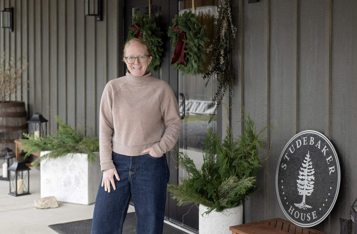 Chrstine Wenner of the Studebaker House is pictured on Wednesday, Dec. 10, 2025.