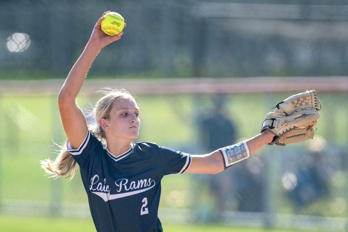 Penns Valley’s Taylor Bumgardner pitches during the game against Bald Eagle Area on Friday, May 24, 2024.