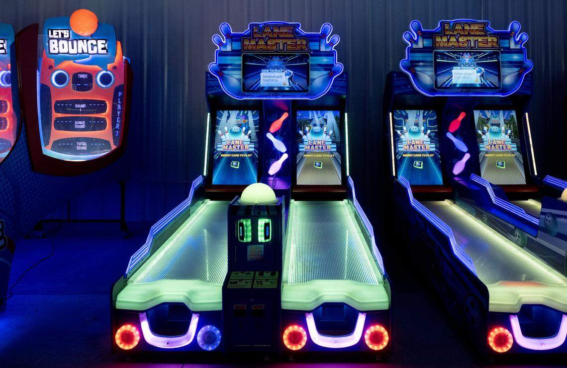 A bowling game at the Clubhouse Family Fun Centre at Nittany Valley Sports Centre on Thursday, March 5, 2026. 