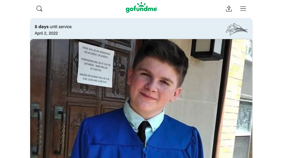 Sean Toomey, 15, was shot and killed while getting water from his father’s car, police say.