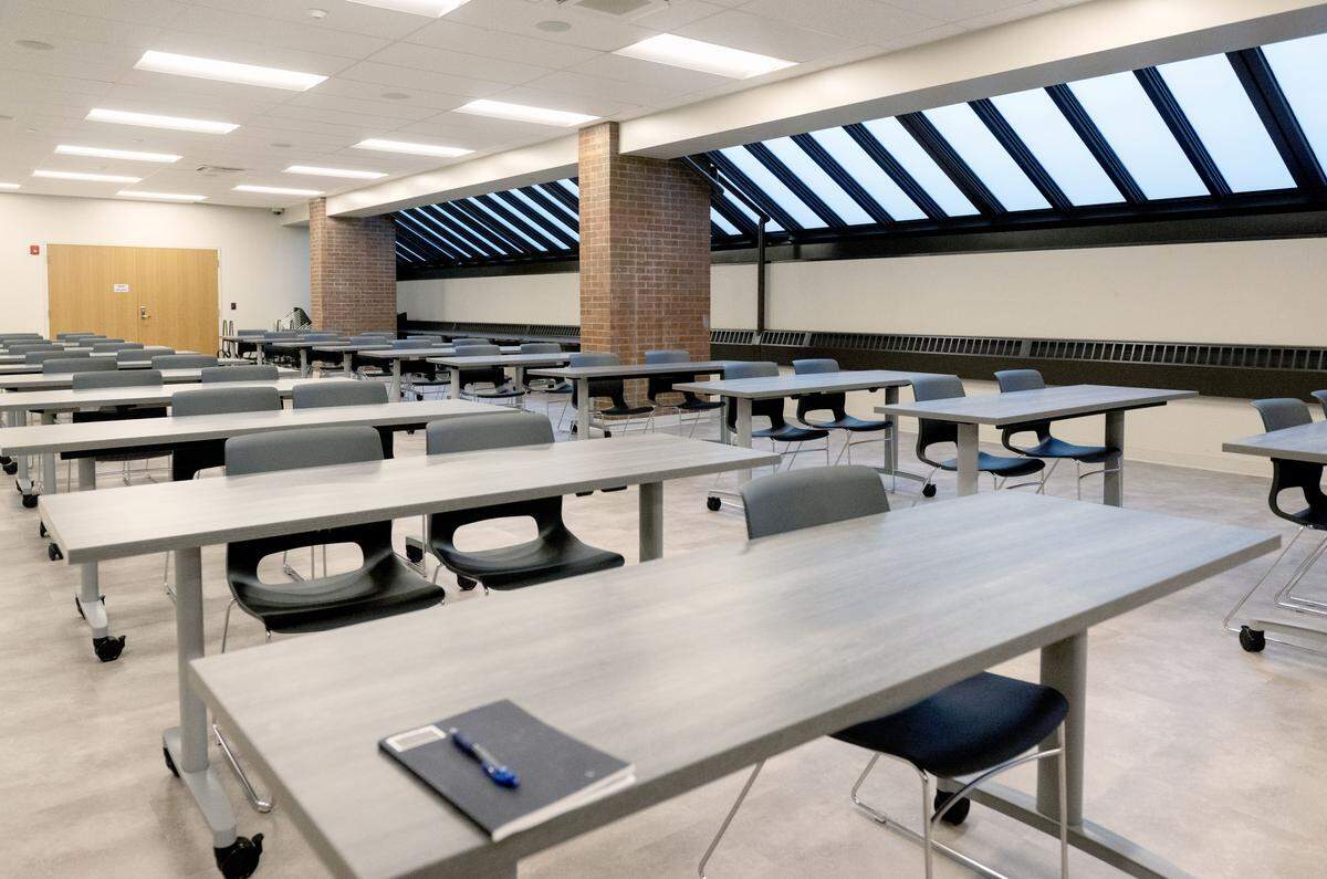 A room that the election office will use for mail-in ballot counting in the Centre County Community Service Building. 