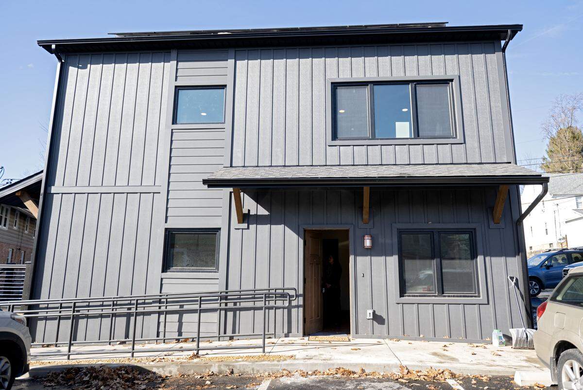 The newly built Old Boalsburg Road Flats offers two low-income one-bedroom apartments. The downstairs apartment is ADA accessible. 