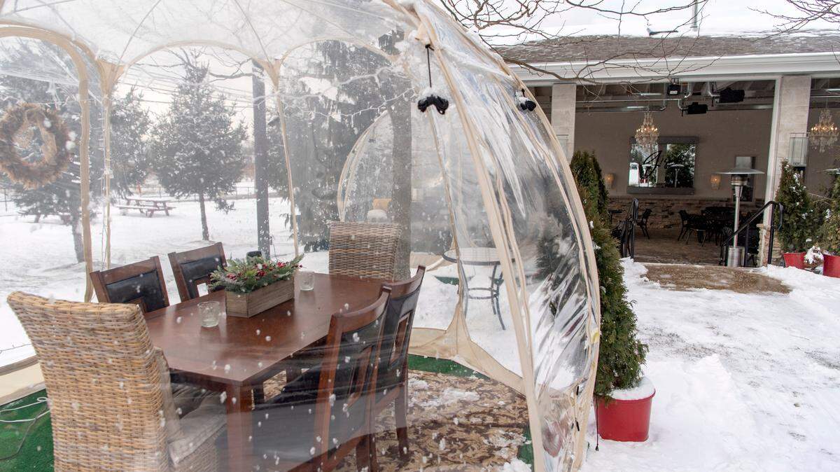 One of the igloos available for six diners at Gigi’s Southern Table on Friday, Jan. 7, 2022.