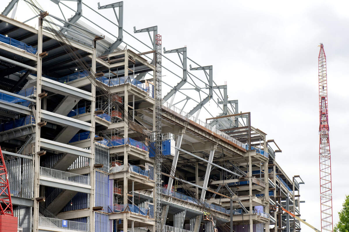 Construction on the west side of Beaver Stadium continues on Monday, June 8, 2026.