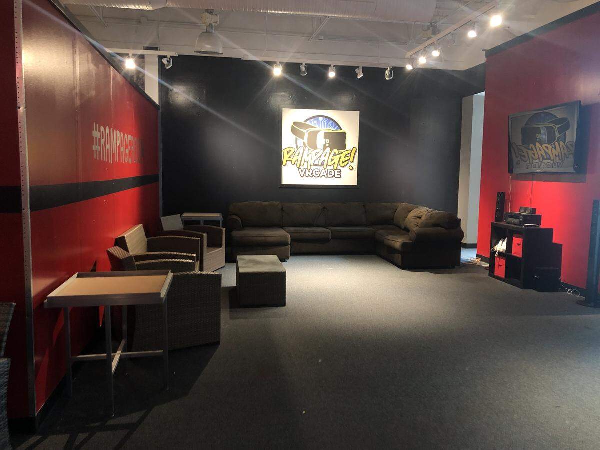 The Rampage Room, a break room and VRcade in the Nittany Mall, is scheduled to open Friday.