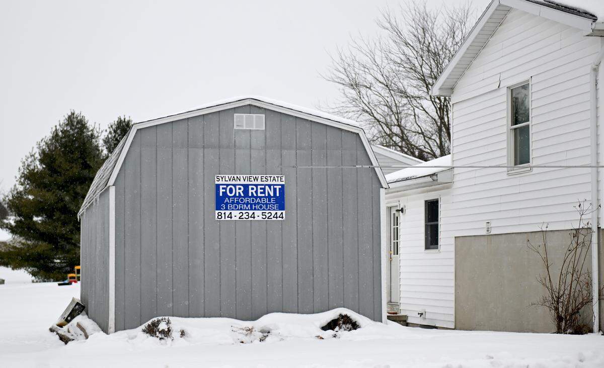 A sign for Sylvan View Estates is pictured on Friday, Feb. 6, 2026.  