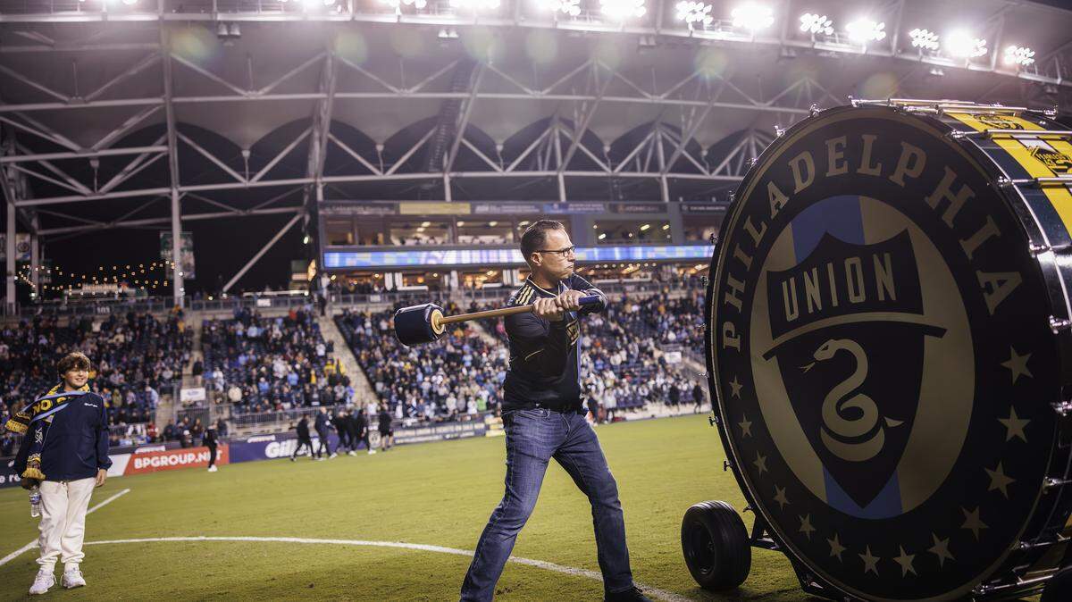 Gov. Josh Shapiro attends a Philadelphia Union game on Sept. 23, 2023.