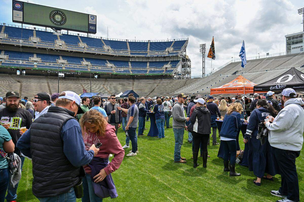 The first-ever Hoppy Valley Brewers Fest took place Saturday at Penn State’s Beaver Stadium. Organizers hope to make it an annual event.