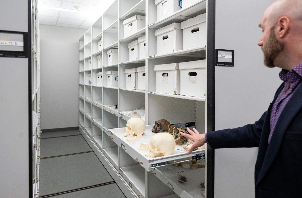 New storage spaces in the Matson Museum of Anthropology should help with teaching classes in Susan Welch Liberal Arts Building, which is pictured on Thursday, May 1, 2025.