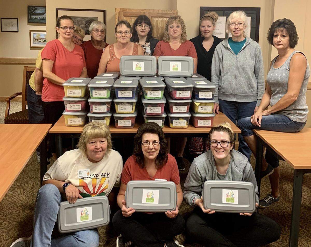 In 2019, the Foxdale Village environmental services staff made 40 Jared Boxes for toddlers at Mount Nittany Health.