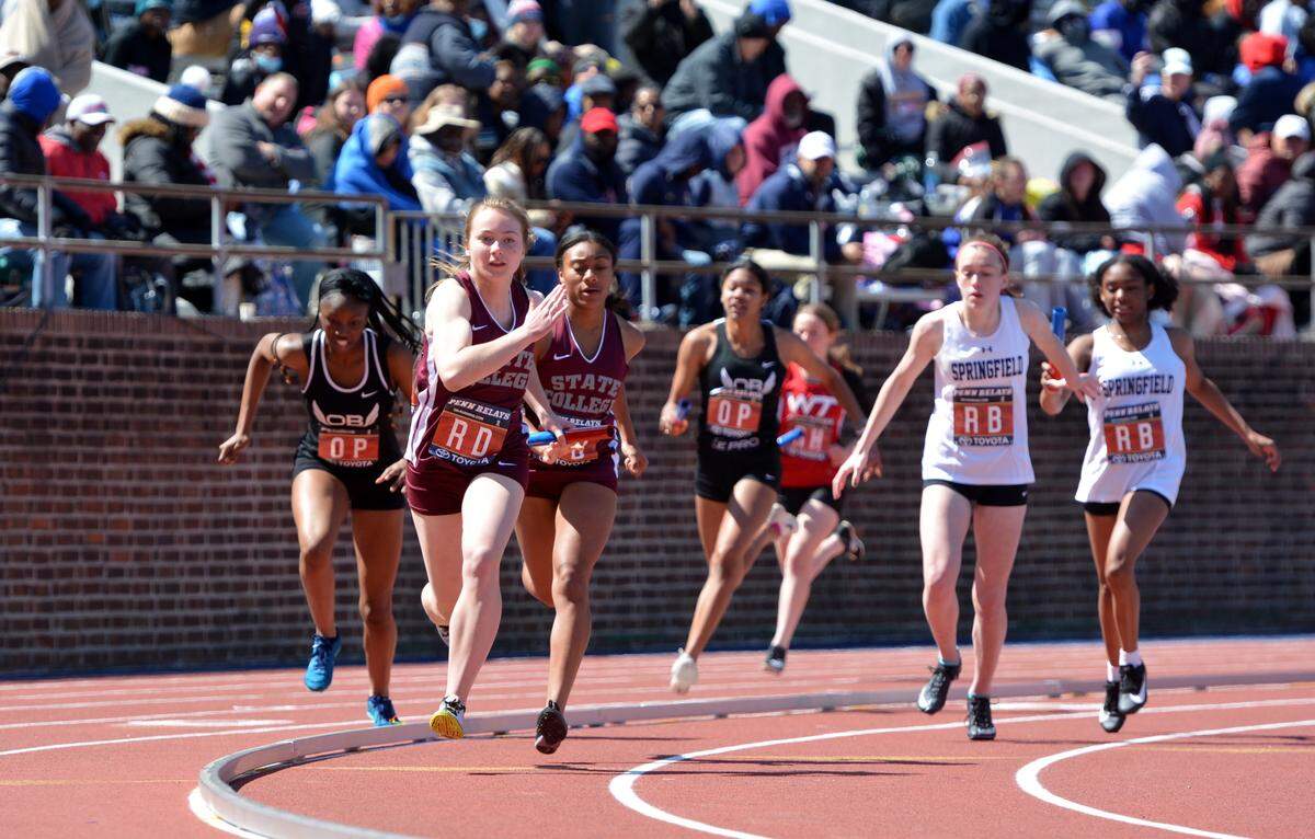 State College girls competes in the Penn Relays on Thursday, April 28, 2022.