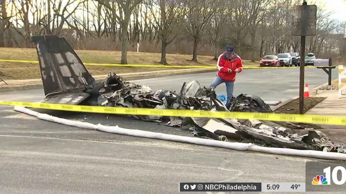 Two were killed when this plane crashed into a Pennsylvania neighborhood, officials say.