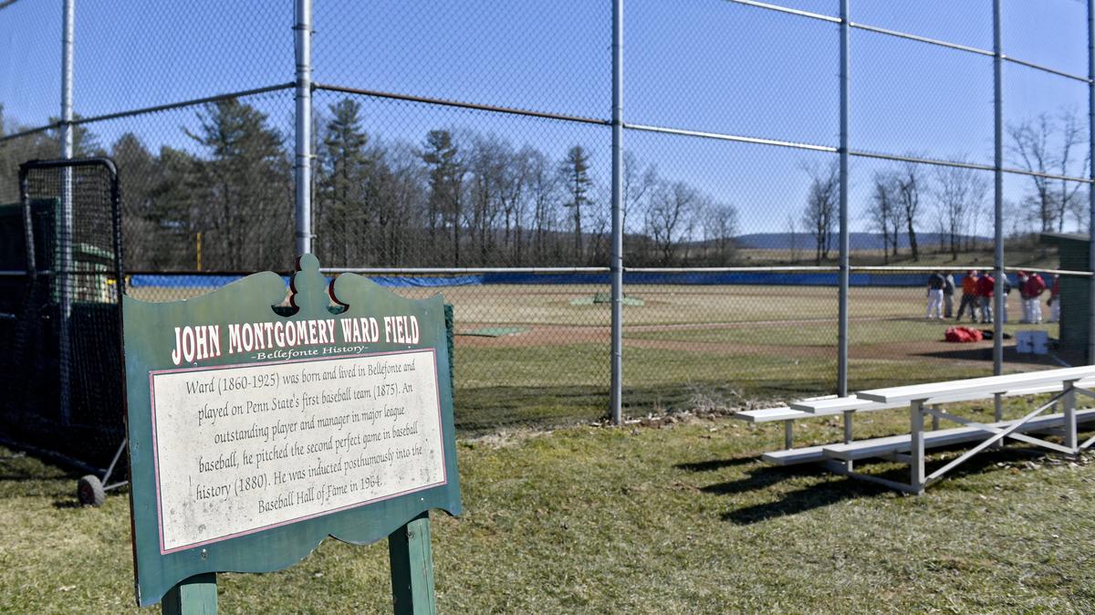 Bellefonte varsity baseball has been moved to play at John Montgomery Ward Field at Governor’s Park after their field was taken in the Roger Stadium renovations. The field does not have the same amenities, including a score board, that their old field had.