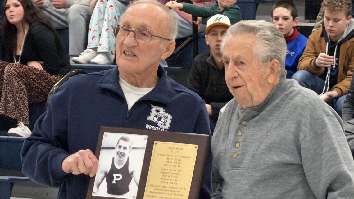 Philipsburg-Osceola’s past PIAA wrestling champions honored at Hall of Fame night
