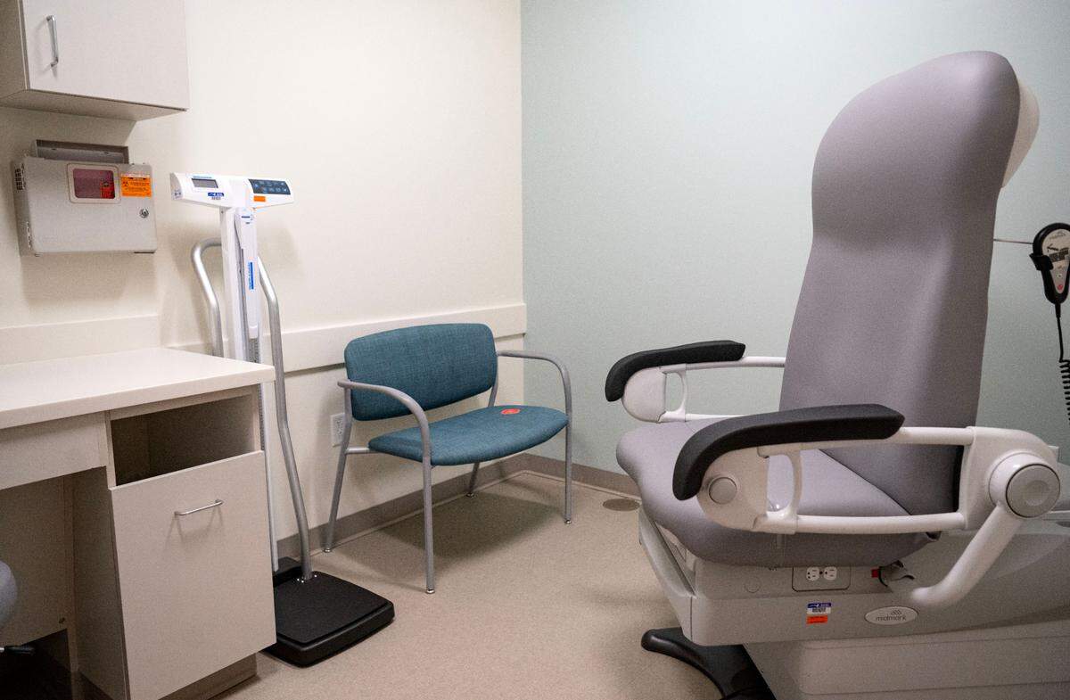One of the four exam rooms at the new Mount Nittany Health ExpressCare in the Hills Plaza on Monday, May 6, 2024.