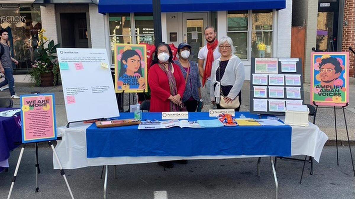 The PanAPIDA Circle participates in the 2022 LION Bash on Allen Street in downtown State College.