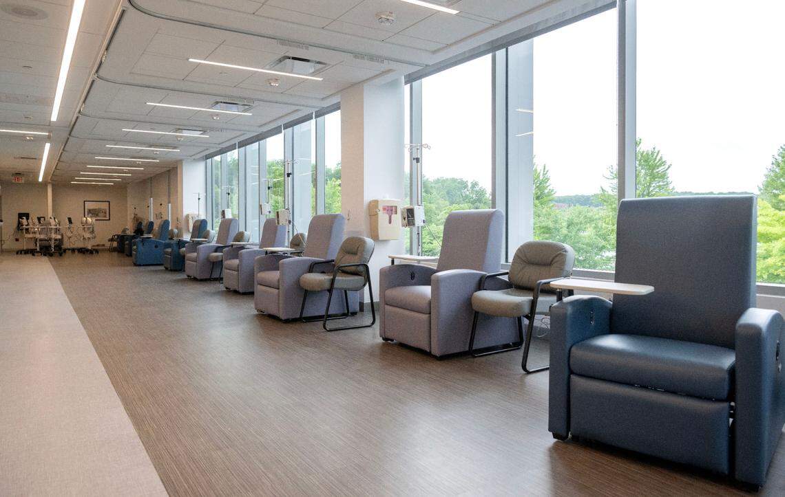 The Hahne Cancer Infusion Center at Penn Highlands State College on Thursday, June 6, 2024.