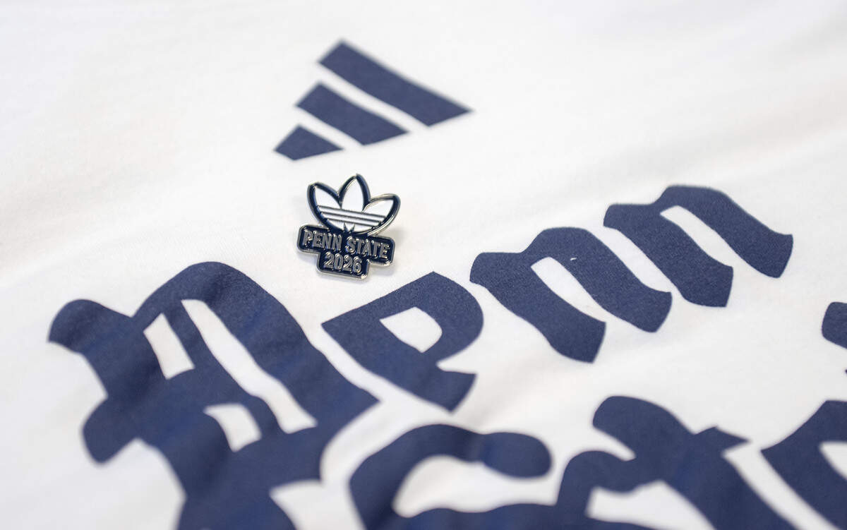 A limited number of fans will get a commemorative pin when they visit the new Penn State adidas gear at pop-up shop in Pegula Ice Arena.