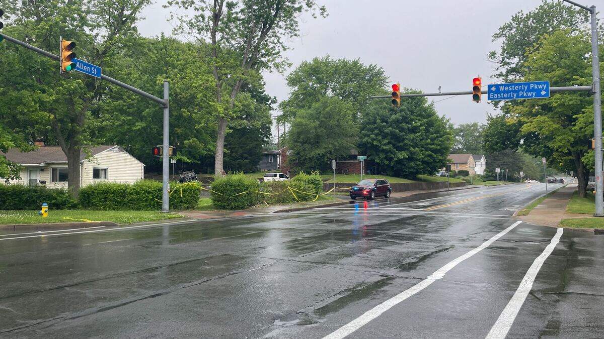 A State College woman died Wednesday after a high-speed, rollover crash at the intersection of South Allen Street and Easterly Parkway.