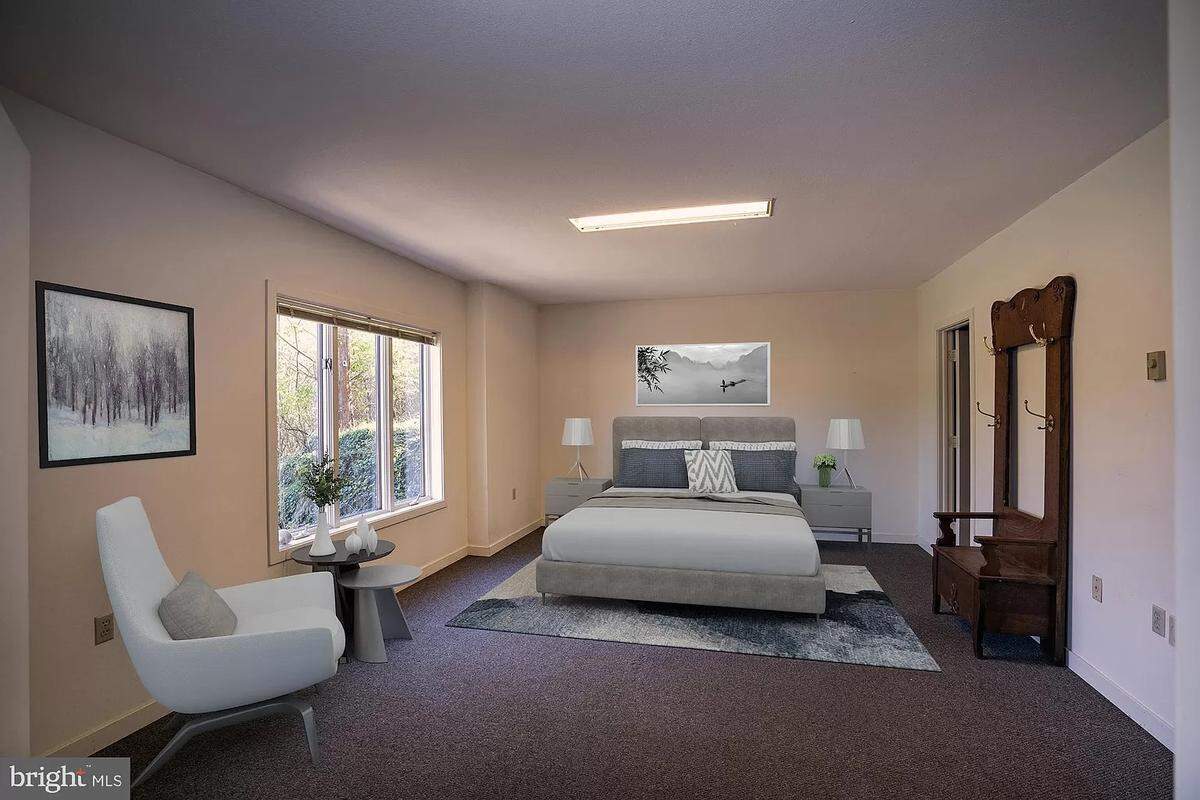 A look inside a bedroom at 311 Cedar Run Road in Boalsburg. Photo shared with permission from the home’s listing agent, Kristin O’Brien of Keller Williams Advantage Realty. Some furniture or decorations in the listing’s interior photos may be digitally altered or staged.